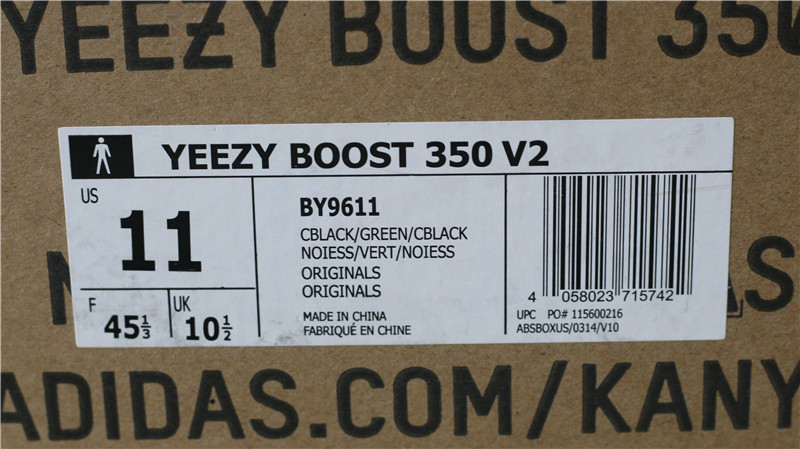 Adidas Yeezy Boost 350 V2 Black Green